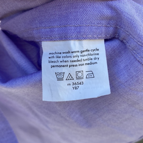 Izod Lilac Botton Down Dress Shirt - Picture 6 of 7